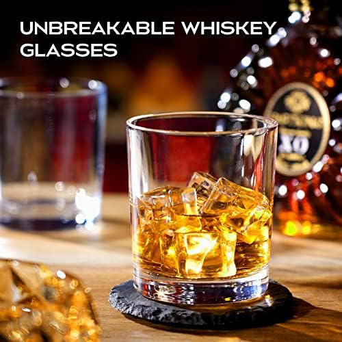 Roraem Whisky naočare-Bourbon naočare Set od 4 jedinstvena viskija pokloni za muškarce Crystal Scotch naočare stijene naočare staromodne