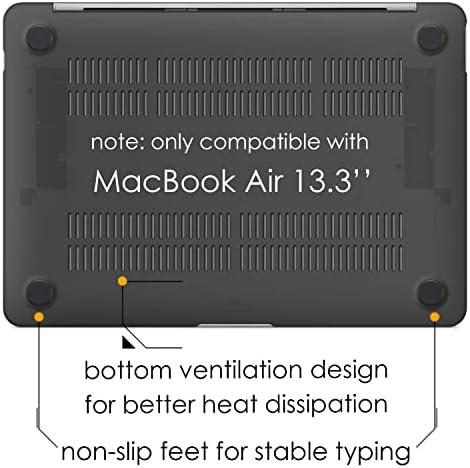 Aulumu A17 Tvrtka školjka za Macbook Air 13 inčni M1 A2337 A2179 A1932, mekani dodirni premaz mat proziran zaštitni poklopac za macbook