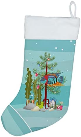 Caroline's bysures CK4536CS Severum Sretan božićni božićni čarapa, kamin Viseći čarape Božićna sezona Dekor zabave Obiteljski odmor,