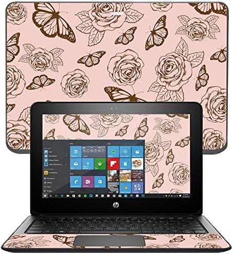Kompatibilno s kožnim kožom s HP-om Probook X360 11 naljepnice za omotaču leptir Vrt