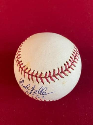 Bob Feller, autogramirani Službeni Indijanci bejzbola - autogramirani bejzbol