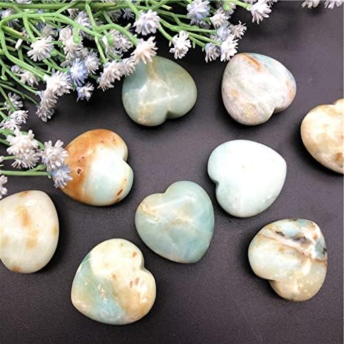 Binnanfang AC216 1pc Natural ite Kvarcni kristalno polirano kamenje u obliku srca uzorak Naslovnica Prirodni kamenje i minerali Kristali