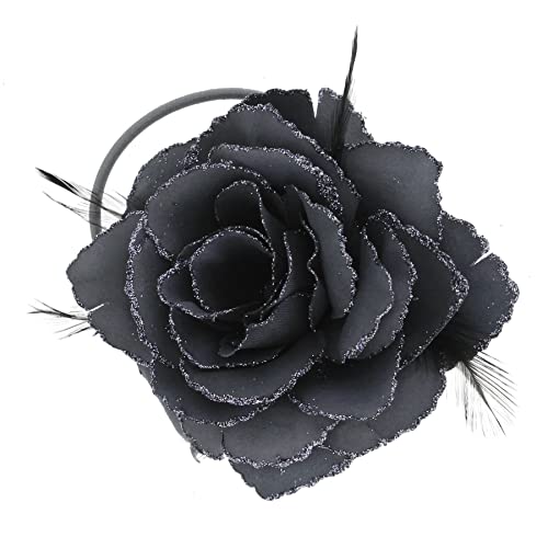Topkids Pribor Rose Flower za kosu za kosu Brooch Sigurnosni Pin Floralni cvjetni korzet Fascinator za kosu šipka Bika za žene i djevojke