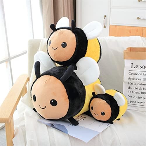 SSXGSLBH KAWAII Fuzzy Plish Bee Jastuk Punjeni životinje Plišane igračke slatke medene pčele igračke LadyBug Ladybird Meka jastuk