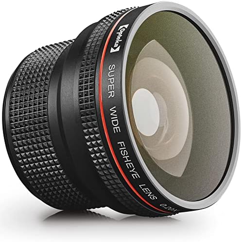 Opteka 0.20 X Professional Af Fisheye objektiv za Canon EF EOS 80D, 77D, 70D, 60D, 40D, 7D, 6D, 5DS, 1ds, Rebel T7i, T7s, T6i, T5i,