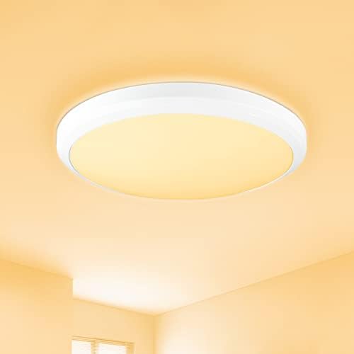 M MayJazz LED plafonska lampa za spavaću sobu 2700k toplo bela, plafonska lampa Fiixture 11 Inch 24W 1700LM, 240W ekvivalentno, Unutrašnja