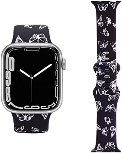 Silikonske trake za Apple Watch Band Women Mekani glatki sportski pokrivač za IWATCH seriju 7 6 5 4 3 2 1 SE