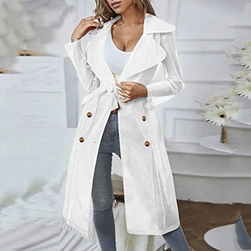 Dneslxmn ženska odjeća za zaštitu od sunca svaki trošak s dugim rukavima s dugim rukavima s remenom slatki zimski kaput