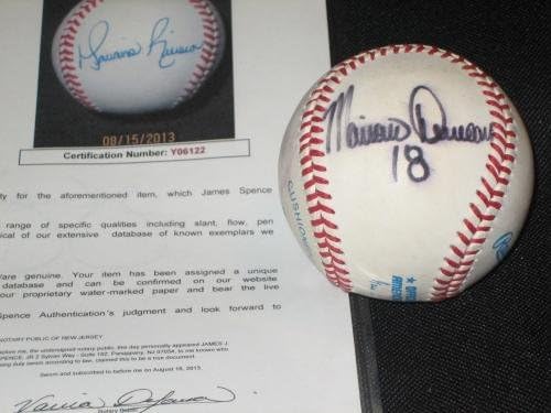 Yankees Legende potpisali su autografiju OAL bejzbol Jeter, Rivera, Posada + JSA - autogramirani bejzbol