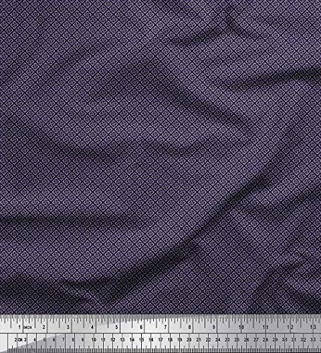 Soimoi Cotton Jersey Fabric Cube & amp; provjerite Shirting štampane zanatske tkanine po dvorištu širine 58 inča