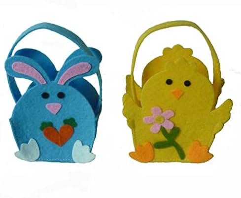 Aboofan Uschen Candy torbe Chick Bunny Dizajn poklon torba torbica torbica kolačića za skladištenje jaja Jajeća korpa za uskrsnu zabavu