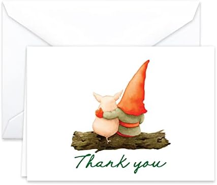 Papir Frenzy Gnomes Hvala kolekcija kartica 25 paketa sa bijelim kovertama