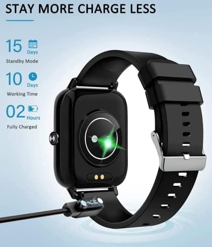 Gowqino Smart Watch Fitness Tracker za žene Muškarci, fitness sat sa otkucajem srca, krvni pritisak, monitor za spavanje, 1,69 SmartWatch za iPhone Android telefon IP68 vodootporna,