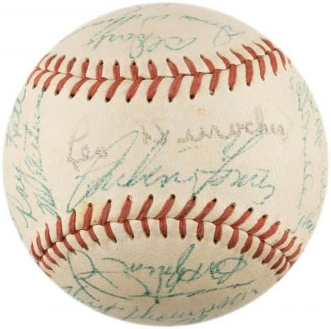 Willie Mays 1954 New York Giants World Series Champs TIM potpisao je bejzbol PSA - autogramirani bejzbol
