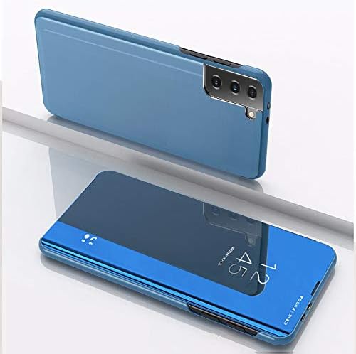 LEMAXELERS Samsung Galaxy A02s Case Slim ogledalo dizajn jasan pogled Flip Bookstyle Ultra tanka zaštitna školjka sa zaštitnim poklopcem za Samsung Galaxy A02s ogledalo PU Rose Gold