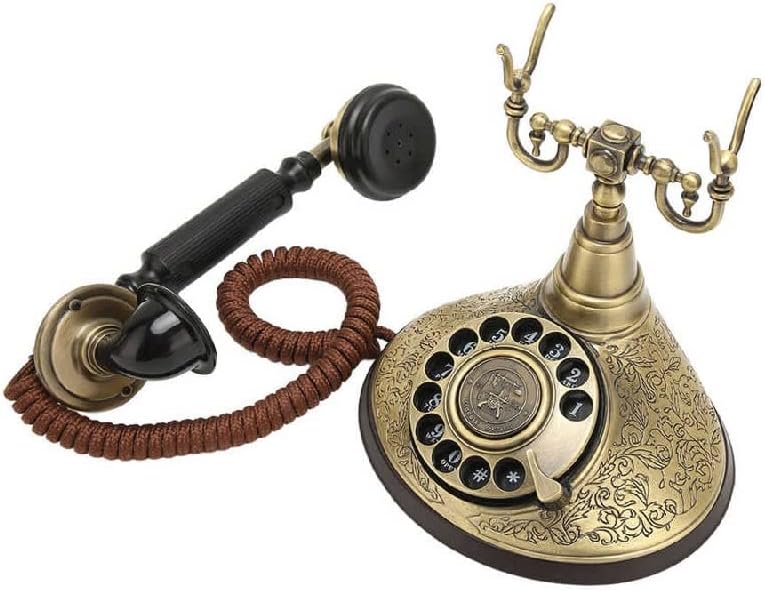 MMLLZEL Vintage Telefon Rotiranje kabela za motomodni telefon sa podešavanjem jačine zvuka melodije zvona za proučavanje spavaće sobe