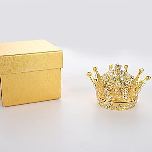 Longsheng - od 2001. godine - ručno oslikano zlatna figurica nakita nakit trinket kutija nakita na nakinu Pomegranat TRIKET kutija za vjenčanost Poklon poklon prsten držač dekornog dekora
