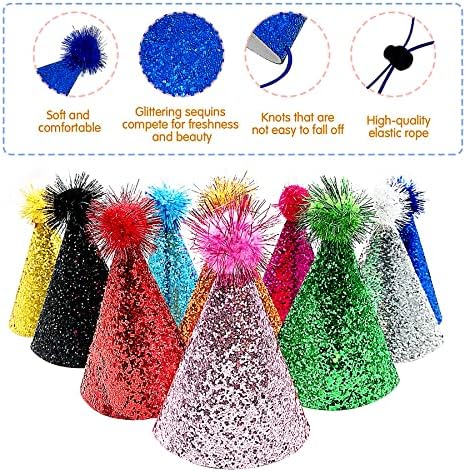 Pai Sence dječje konusne kape za višekratnu upotrebu rođendanske kape za rođendanske dekoracije kape za zabavu za djecu