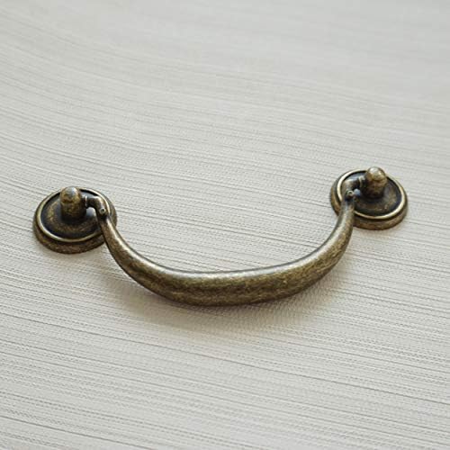 4,25 Antikni brončani gumb za ladicu povlače ručke ispuštaju kauciju retro komoda pucketir rustikalni ormar ručica povlačite stari namještaj ukrasni hardver108 mm