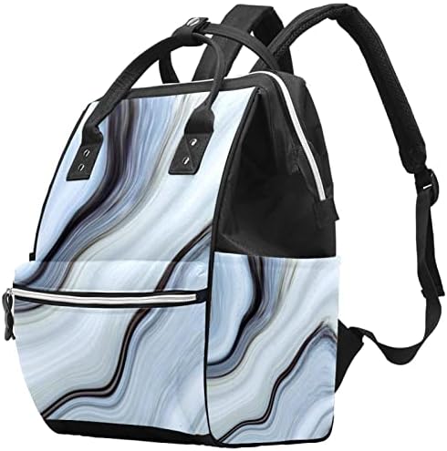 Linije teksture Pelena Backpack Baby Nappy Promjena torbe Multi funkcija Veliki kapacitet Putna torba