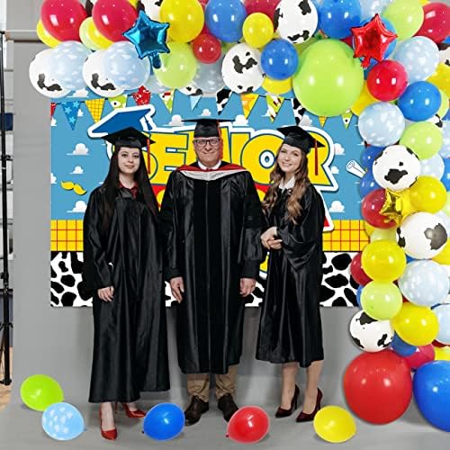 Diplomirani dekoracije 2023 Diplomski balon Komplet sa maturom 86pcs Senior Story Balloons Banner za maturu za dječake Djevojke Muškarci