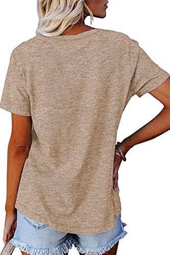 Neyouqe ženska boja blok labavi / kratkih rukava majica casual cofy vrhovi tee majica ženske tunike