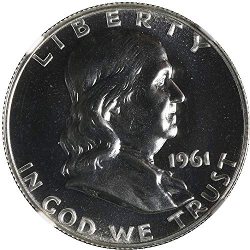 1961. P Franklin pola dolara PF68 NGC