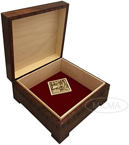 Poljska Ručno Rađena Rezbarena Dekorativna Kutija Za Šivanje Od Lipovog Drveta