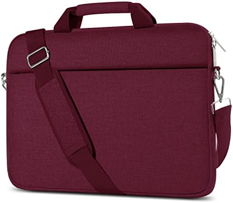 Atailorbird 14 inčni torba za laptop, nadogradnja poslovne notebook Messenger torba multifunkcionalna aktovka vodootporna trajna i udarna torba pogodna za uredski rad Unisex - Burgundija