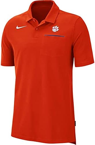 Nike muški Clemson Tigers Elite Coaches Performans Polo - Narančasta