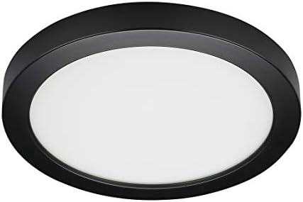 Satco S21530 prelazni LED Flush nosač u crnoj boji, 9,00 inča, 9 inča