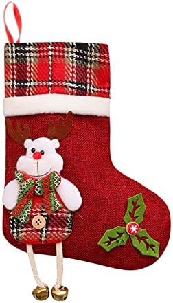 Na labavoj božićnoj čarapima Veliki Xmas čarape Dekoracije SANTA Snjegovinski jeleni čarapa božićne ukrase i pribor za zabavu Visoki