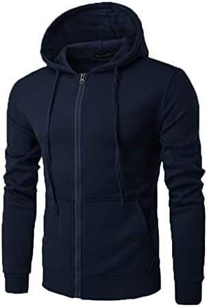Saxigol Zip up hoodie, tanki motični kapuljač za kapuljače na kapuljačom, čvrsti modni ležerni dugi rukav kaputi za kaput od polje