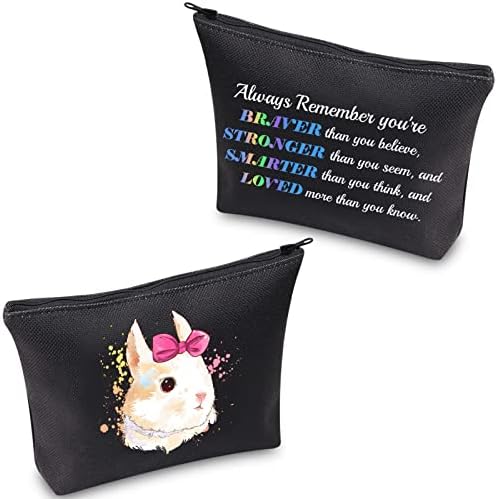 Cmnim Bunny Rabbit torba za šminkanje Bunny Rabbit pokloni za Bunny Rabbit Lovers vlasnici kozmetička torba slatka zeko torbica sa patentnim zatvaračem