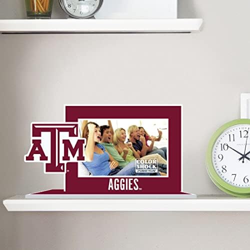 Boja šok Texas A& M Aggies 4 x6 Stand okvir za fotografije, plava