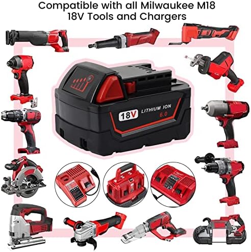 Zamjenska baterija TenHutt 2pack za Milwaukee M18 18V bateriju