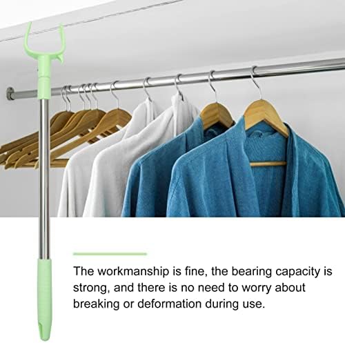 BESPORTBLE kuke za zavjese 2kom rekviziti za odjeću od nehrđajućeg čelika podesive štapiće za odjeću štap za sušenje odjeće vanjski