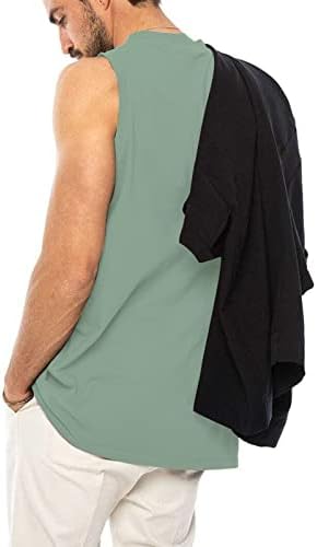 Muški V-izrez prsluk bez rukava za vježbanje tenkovi za suhe fit teretanu karoserijsko fitnes aktivne atletske majice