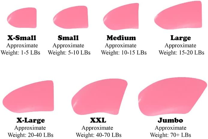 Lijepe kandže 60 komada meke kape za nokte s ljepilom za pseće kandže-Bubblegum Pink Medium