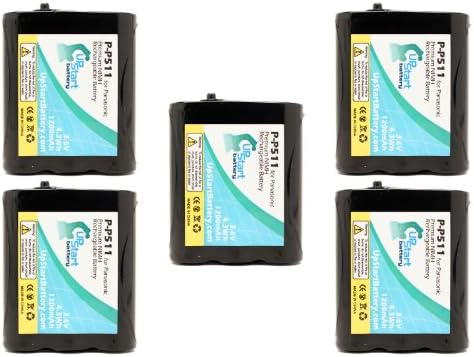 5x paket - P-P511 Baterija za Panasonic KX-TGA270S, KX-TG2740, KX-TG2730, KX-TGA510M, KX-FPG371, KX-TG5100 bežični telefoni