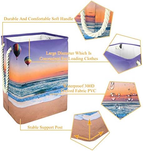 Inhalator balon za pranje veša u letnjoj plaži Sunset sklopive korpe za veš firma organizacija za skladištenje odeće za pranje kupatila spavaća soba spavaonica
