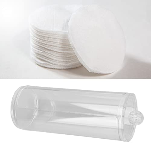 Dispenzer za pamučne jastučiće, prozirni okrugli kapacitet velikog kapaciteta sa poklopcem pamučni okrugli držač za kupatilo