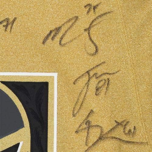 Uokvirena Vegas Golden Knights Autografirani zlatni alternativni Adidas Autentični dres sa više potpisa - ograničeno izdanje 20 -