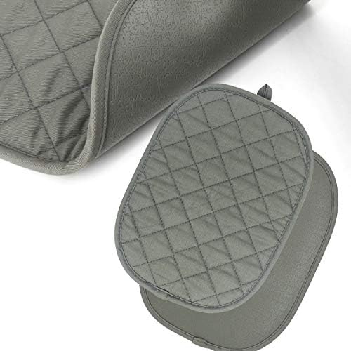 Nenfly 2pcs pamuk sa silikonskim vrućim jastučićima za kuhinjske toplotne toplote, ne kliznim silikonskim držačima lonca, 12x9
