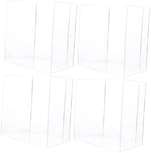 MagicLulu 4pcs akrilni stalak za skladištenje prozirne police na zidu