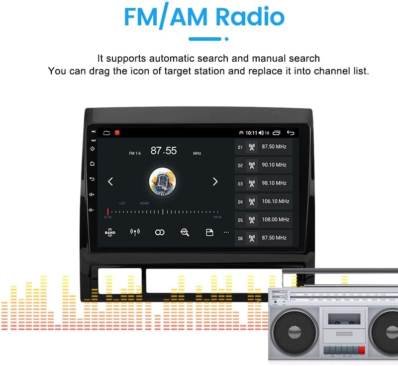 Android 11 Auto Radio Stereo za Toyota Tacoma 2005-2015, Biorunn 9-inčni osmojezgarni automobil GPS Navi Wireless Carplay Android