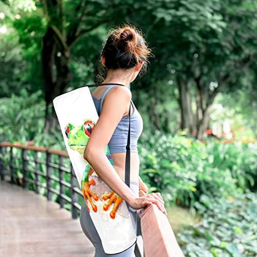 Akvarelne žaba Yoga Mat torbe full-Zip Yoga Carry Bag za žene i muškarce, Vježba Yoga Mat Carrier sa podesivim remenom