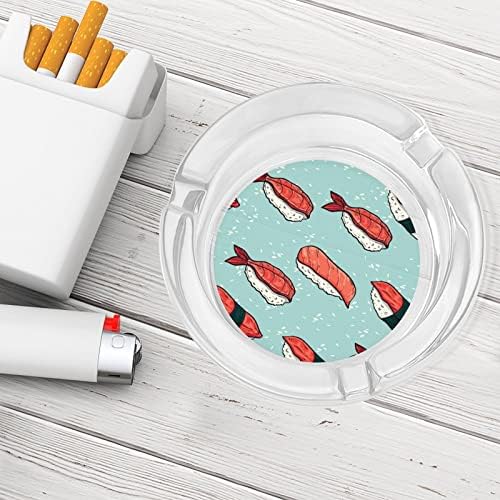 Sushi i Rolls japanski prehrambeni stakleni pušački pepeljasti cigarete za cigare za cigaretu pepela Torbica za ladicu za unutrašnje