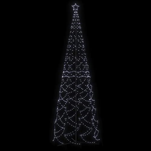 Vidaxl Christmas Cone Tree Cold White 1400 LED 5x16 Ft