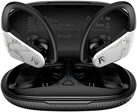 Palorue Bluetooth slušalice True Bežične ušice sa koferom za punjenje IPX9 Vodootporni stereo zvučni slušalice ugrađene mikrofonske slušalice Duboki bas za sportski trčanje, brz par